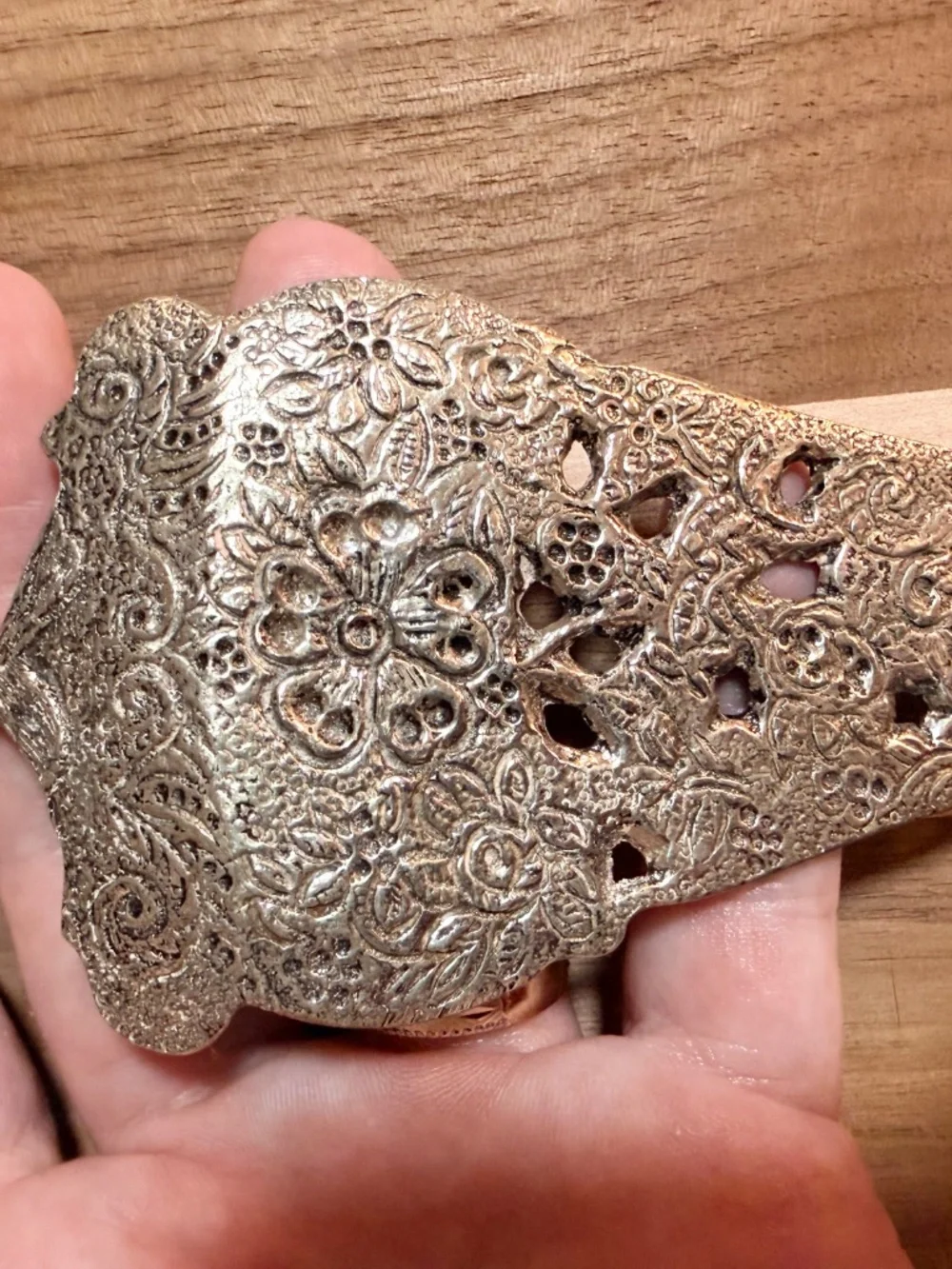 Vintage Italian Brass Mermaid Cake Server Ornate Coquette Aesthetic